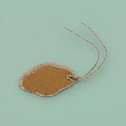 Jute blaadjes labels